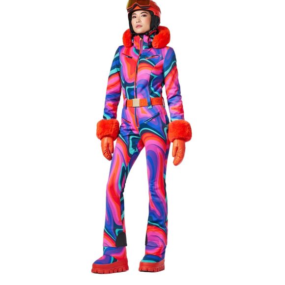 NWT Goldbergh Women's La Fête Faux Border Ski Suit - ABSINTHE RAINBOW - 36 (4) - Picture 7 of 7